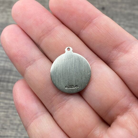 Vintage 925 Sterling Silver "Saint Gerard" Religious Pendant Bracelet Charm - Picture 2 of 3